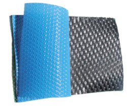 This is 'prepreg' carbon fibre-it comes pre-impregnated with the resin and is cured at an elevated temperature.