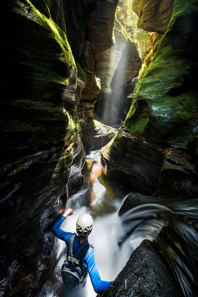 Rocky Creek in the Blue Mountains National Park. Nikon D810, 14-24mm f/2.8 lens, 0.6s @ f10, ISO 64.