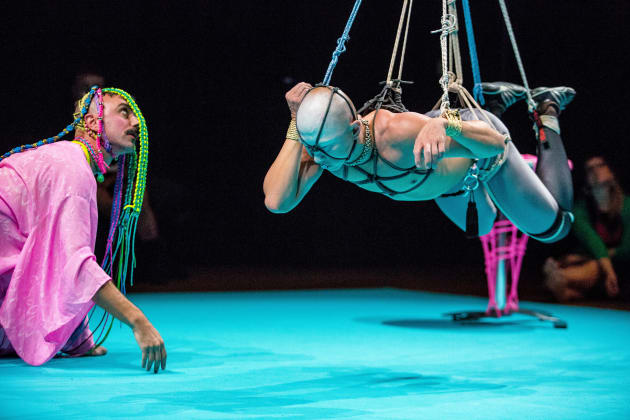Luke George and Daniel Kok in Bunny. Photo: Chris Frape.