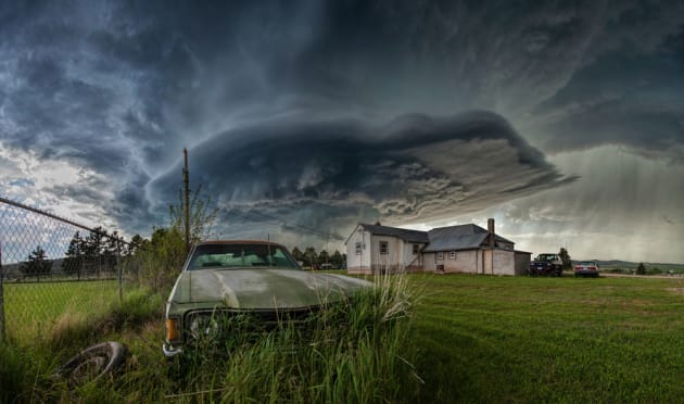 When we saw James Smart's images of storms in the US, we knew we had to talk to him about how he took them. In this image from Canadian, Texas, it looked like the world was about to be eaten by this beast of a storm. © James Smart