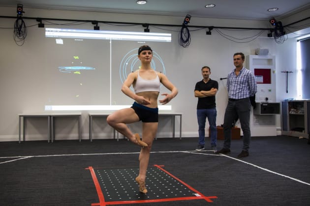 WA Academy of Performing Arts student Evelyn Roberts with Andries Weidemann and Luke Hopper capturing the nuances of turning.