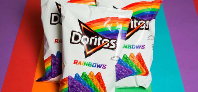 Doritos rainbow