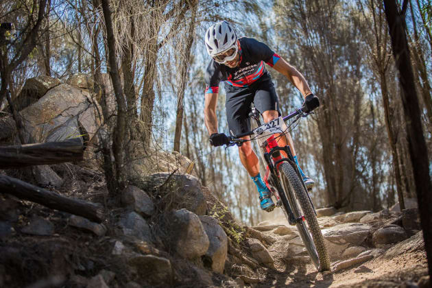 Dylan Cooper at speed - #enduro goggles and all.
Photo: OuterImage.com.au