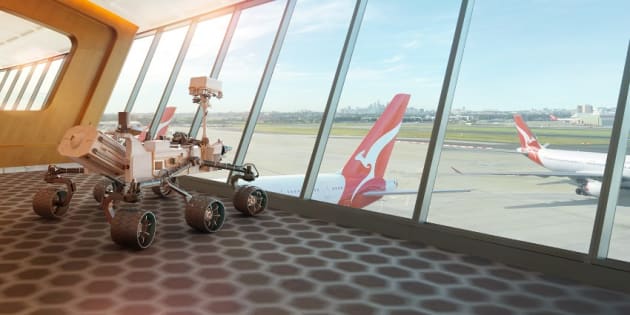 Shot for Qantas. CGI (rover) and retouching by Limehouse Creative. © Michael Corridore.