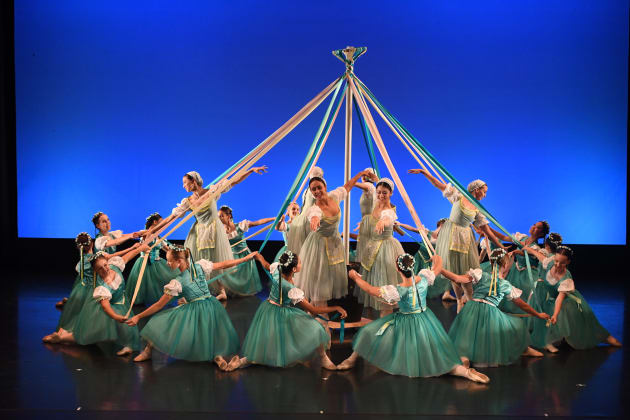 National Theatre Ballet School with the Maypole Dance from Coppelia. Photo: WinkiPoP Media.