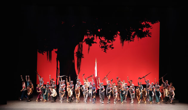 A scene from the Red Detachment of Women by the National Ballet of China.