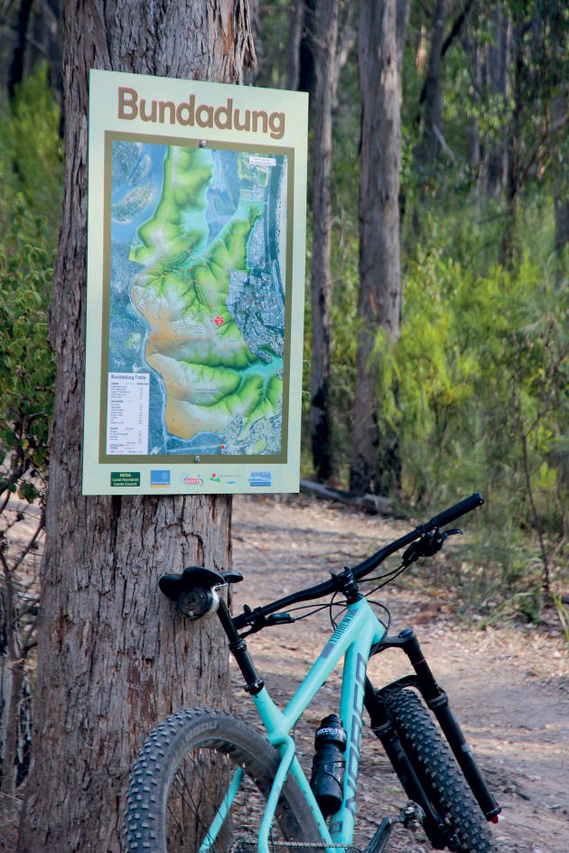 Excellent signage on the Bundadung trails makes it easy to plan your ride.