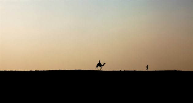 The Giza Plateau Egypt by Janette Anderson