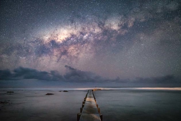 On the island of Tanna, Vanuatu, we planned the best time to capture the Milky Way. We got up very early in the morning and headed down to a long jetty. A 24-70mm lens helped compress the scene making the galactic core appear larger against the structure in the foreground.
Sony A7S, Sony 24-70 f/2.8 GM lens, 15s @ f/2.8, ISO 8000, tripod.