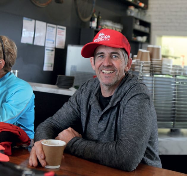 Barry Bodsworth, owner of the Rusty Bike cafe; a real character of Yackandandah.