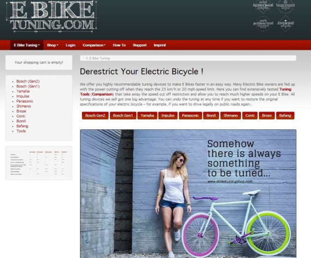 Companies offering ‘hot rodding’ services are only a mouse click away, but certainly not condoned by the ebike motor manufacturers.