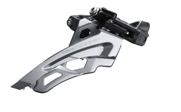 Deore now gets a Side Swing option in the front derailleur, just like the fancier groups.