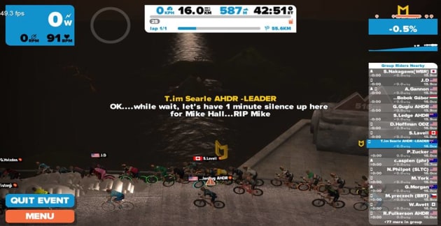 zwift charity ride