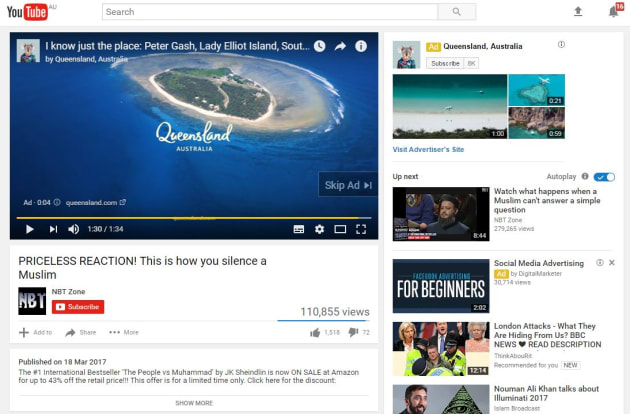 Tourism and Events Queensland YouTube ad