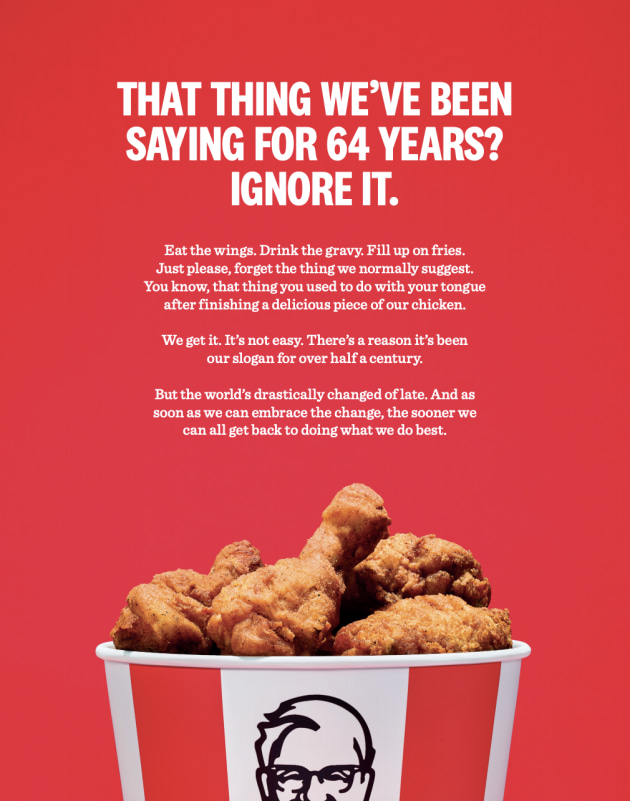 KFC letter