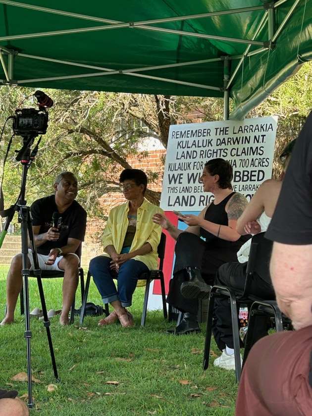 Carole Y Johnson (second from left) speaking at the NAISDA event.