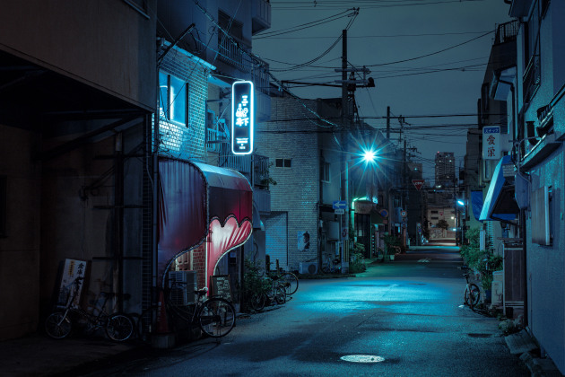 © Cody Ellingham. Silent street in Osaka from Wander the Night Japan.
