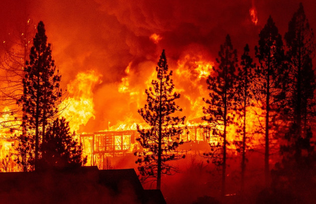 © Josh Edelson. The Creek Fire destroyed countless homes like this one in Fresno County, California.