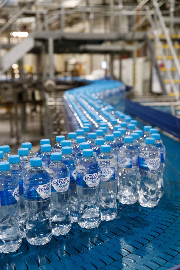 CCA says its landmark transition to use 100 per cent recycled plastic in bottles began with Mount Franklin Still Pure Australian Spring Water in 2018.