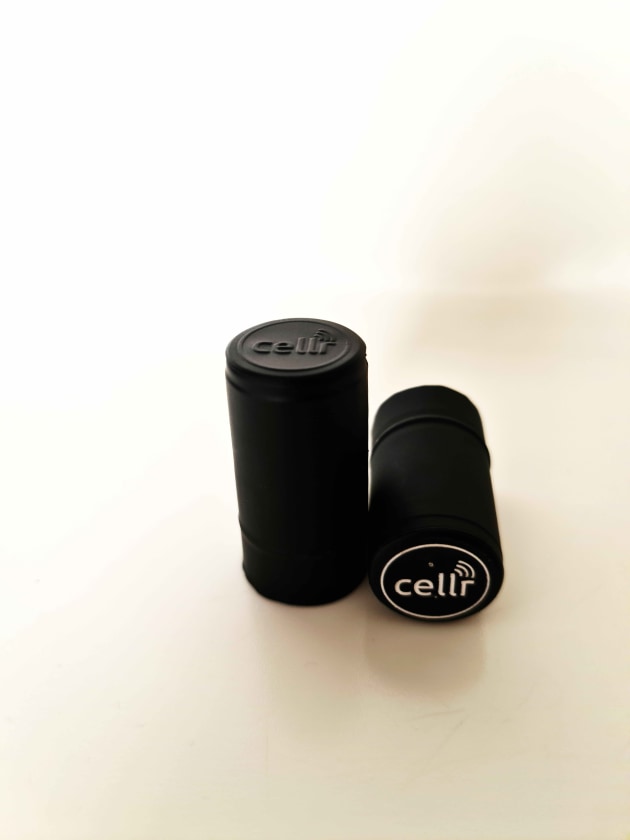 An RFID-enabled chip is installed in the Cellr wine lids