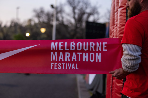 For the time ever, the Nike Melbourne Marathon Festival implemented a closed loop waste management system, thanks to industry partners. Image: Detmold Group