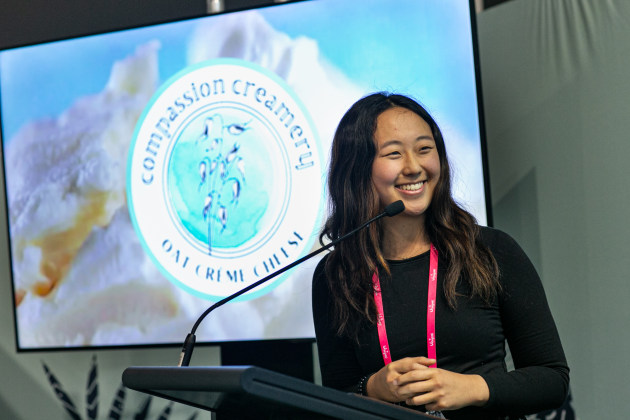 Sarah Qian won Naturally Good 2022’s Pitchfest last year with the world's first Oat Creme Cheese.