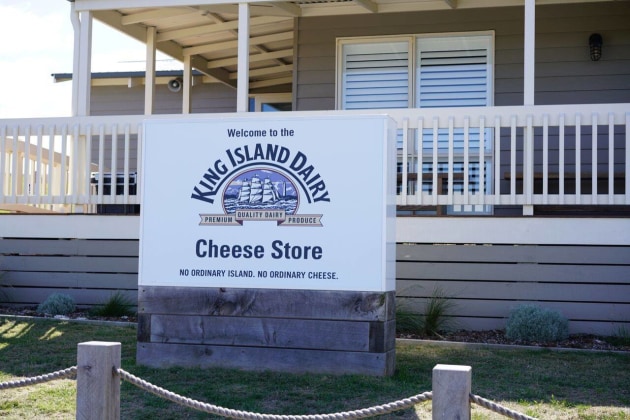 The King Island Dairy Cheese Store at its facility in Loorana, Tasmania.