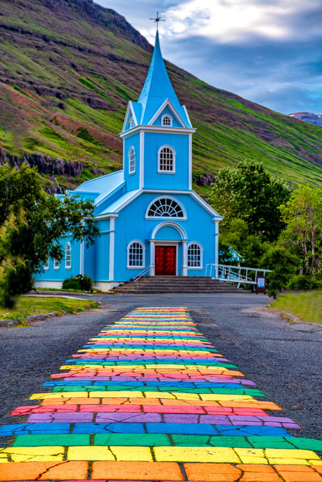 Follow the rainbow path by Michael Varecka