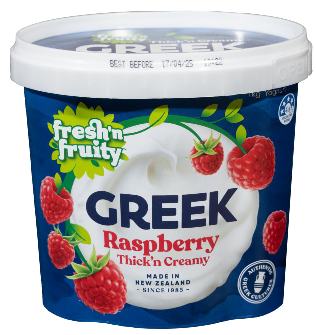 Logan Print took out a highly-contested Labels category for the Fresh’n Fruity Greek Raspberry 1kg Yoghurt in-mould label.