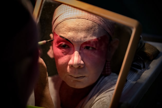 'Backstage...Chinese Street Opera,' by Robin Yong.