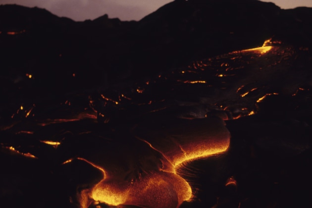 Hot molten lava, Hawaii, Big Island. (Stock image, Getty Images.)