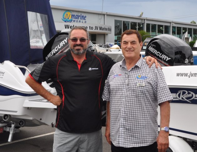Mercurial growth: Mark and John Stav at JV Marine World.