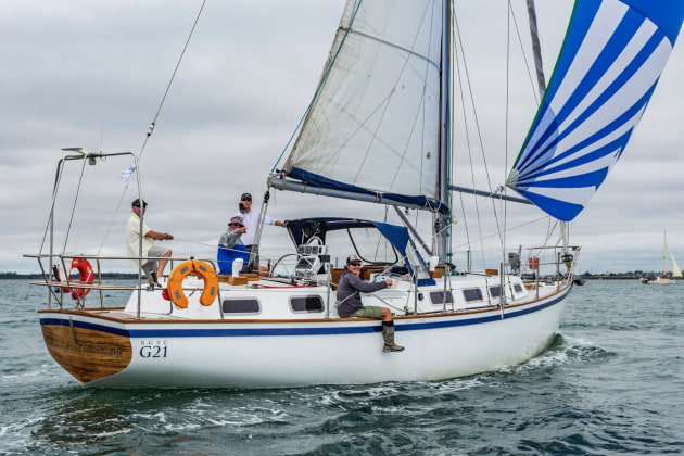 Patternmaker is a 40ft Adams-designed cutter-rigged boat.