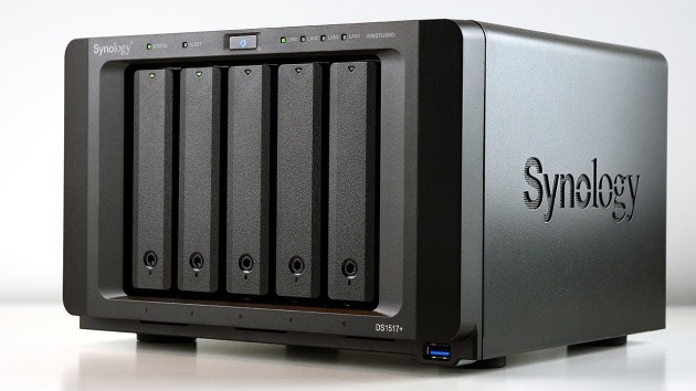 The Synology DS1517+ has space for five 3.5