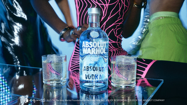 The bottle combines both internal and external design components, bringing Warhol’s rediscovered Absolut ‘blue’ painting from 1985 to life by the magnification of the Absolut Vodka within.