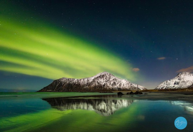 © Michael Haluwana. An example of patience. I had to wait over four hours in freezing cold temperatures to get this shot. (Norway Northern Lights)