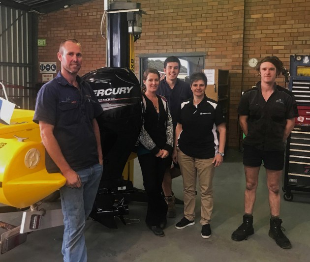 Craig Gilbert (left) at Augusta Marine in WA.