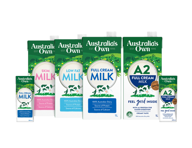 Tetra Pak manufactured the cartons for the new Australia’s Own range.
Image: Noumi
