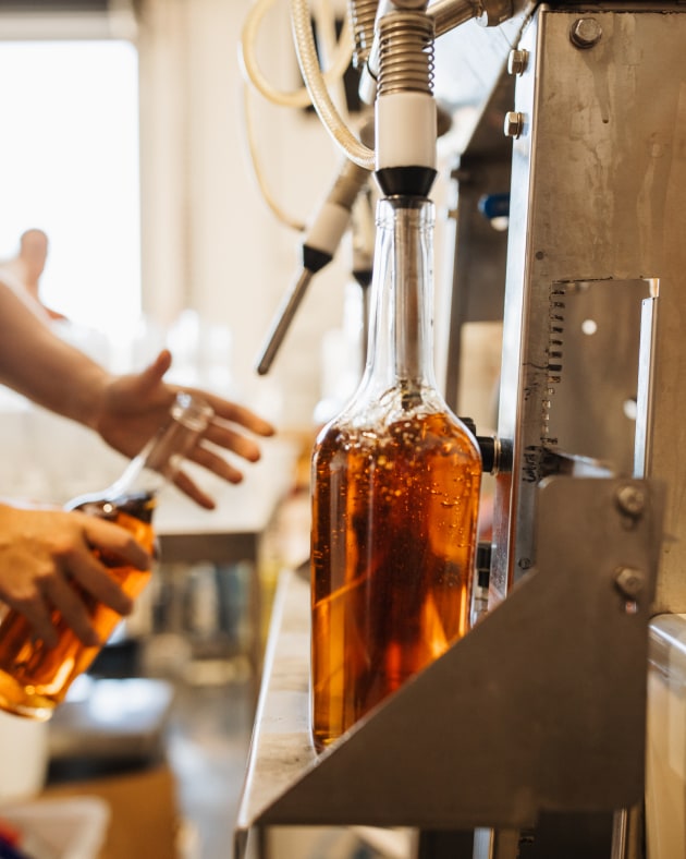 Bottling Husk Rum.