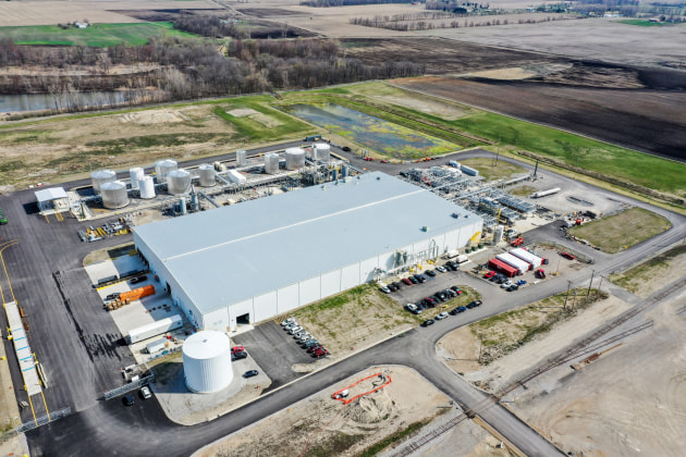 Brightmark's facility in Ashley, Indiana is a 100,000 ton per year Plastic Conversion Unit (PCU) facility with plans to expand to 800,000 tons per year.
