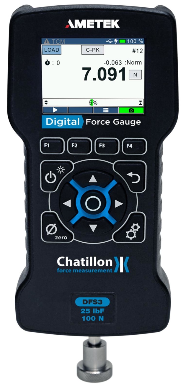 Ametek’s force measurement equipment brand Chatillon has released its DF3 Series of digital force gauges. There are two models that are available in several capacities and with a sampling rate of 30 kHz.