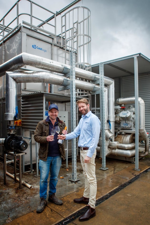Tom Barry from Jim Barry Wines and Eddie Lane from Cold Logic