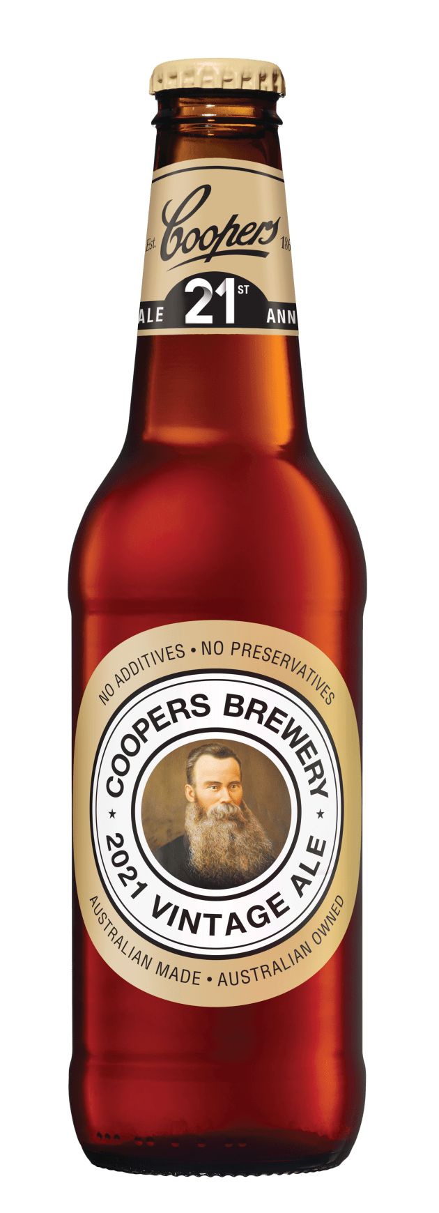 Cooper Brewery’s annual Vintage Ale turns 21 this year. As it come of age, the 2021 vintage features Cashmere, an American dual-purpose hop featuring citrus, fruity and floral notes.