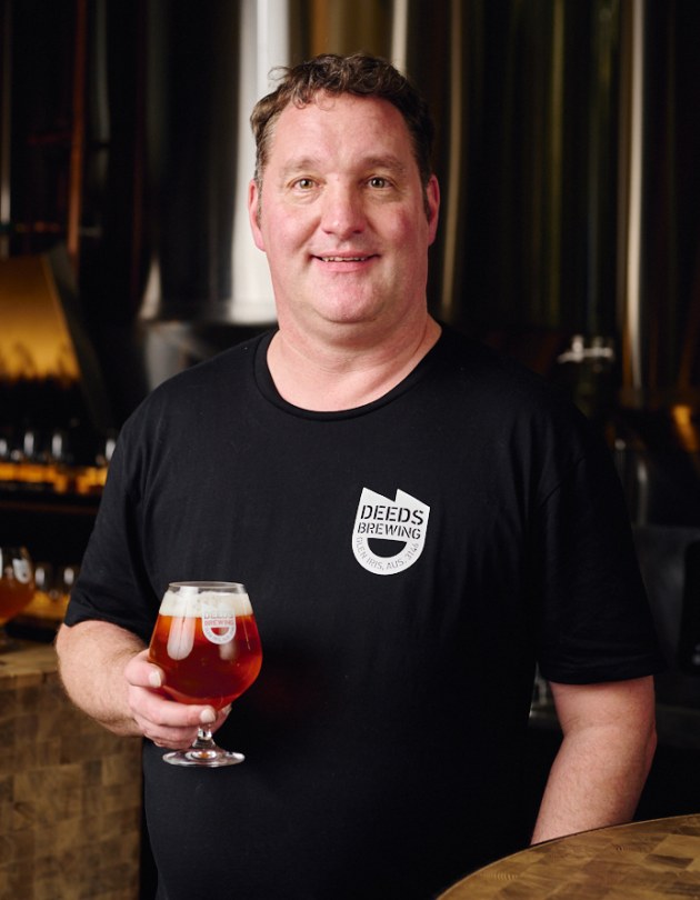 Deeds Brewing head brewer Richard Hollingworth.