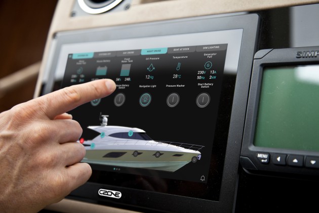 CZone 2.0 adds a Favourites page for easy access and control of electrical systems.