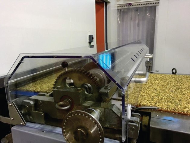 E-Plas polycarbonate guarding for a muesli bar conveyor at Joy Foods.