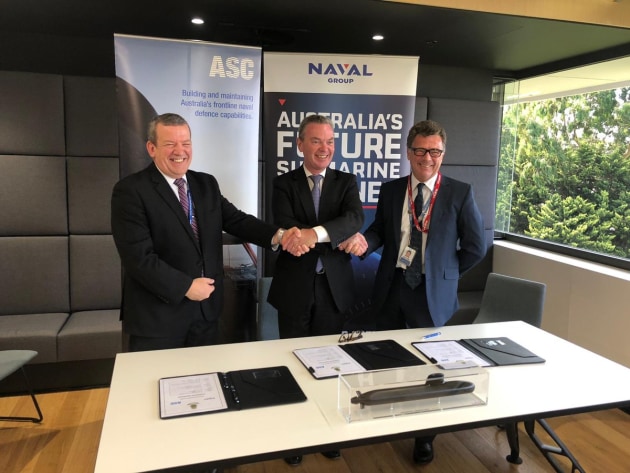 The Framework Agreement details the terms and conditions through which Naval Group Australia and ASC will collaborate through separate commercial arrangements. Christopher Pyne via Twitter