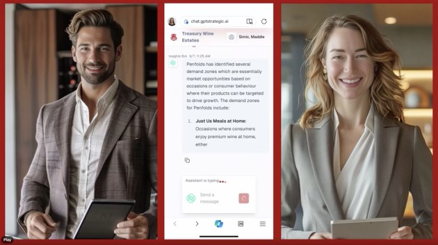 GPTStrageic's genAI assistant for Treasury Wine Estates in action.
Source: TWE