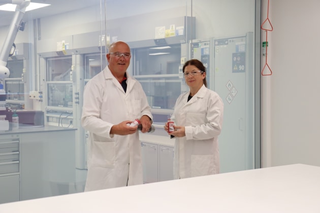 Peter Cox and Mairead Brennan from Henkel's Dublin site led the development of the new Loctite 55 packaging.