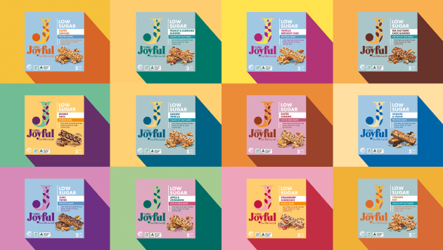 Coles Joyful is an intentionally colourful brand, housing multiple different colours that celebrate the joy of food.